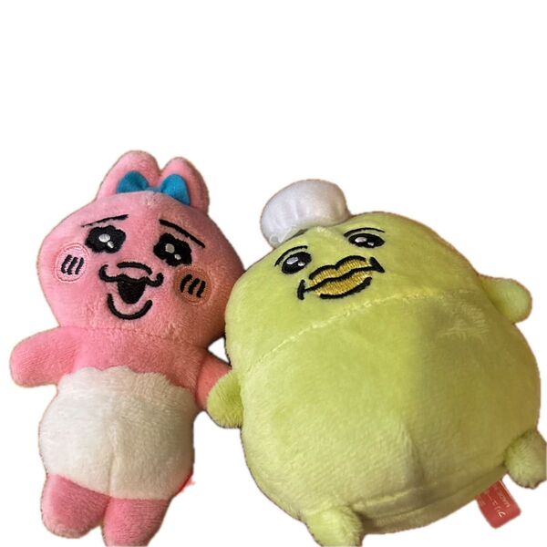 新品 未使用 おぱんちゅうさぎ 脱帽かっぱ マスコット ぬいぐるみ 2個セット