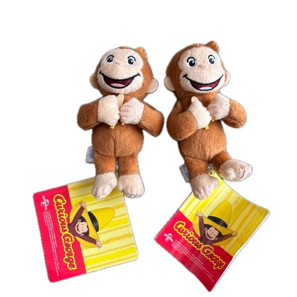 新品未使用 タグ付き おさるのジョージ マスコット バナナ大好き 2個セット おさるのジョージ