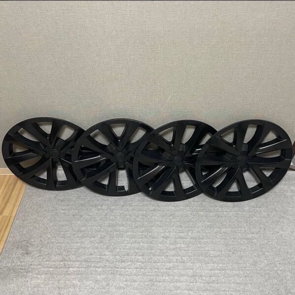 テスラ モデル3 18インチ マットブラック ホイール キャップ カバー