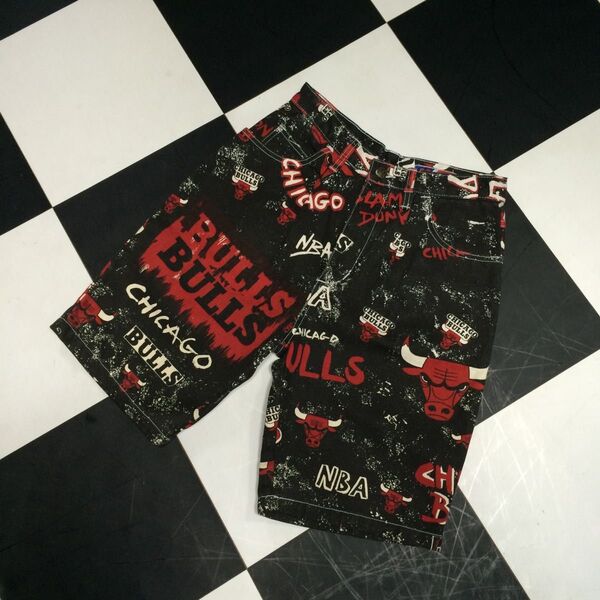 90s Proplayer STARTER NBA Chicago Bulls ハーフパンツ zubaz