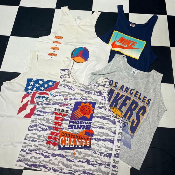 90s タンクトップセット Nike Jordan ペプシ NBA Suns