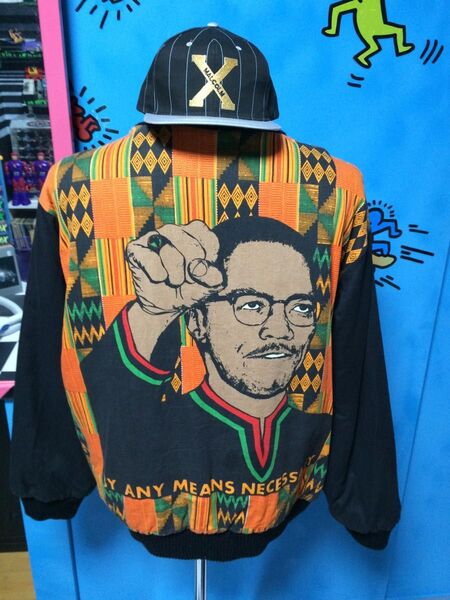 80s 90s 当時物 malcolm x マルコムx ジャンパー ブルゾン ジャケット