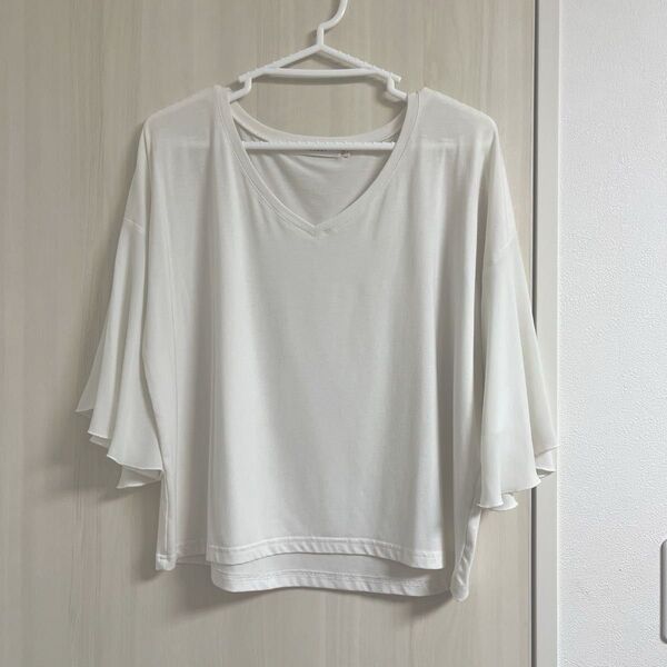 moussy フレアスリーブ Tシャツ