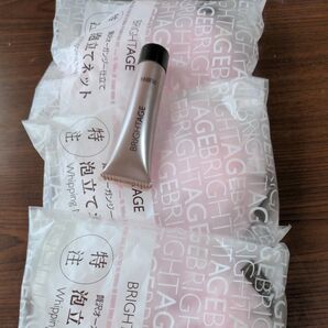 ブライトエイジの泡立てネット3個組 おまけにブライトエイジ洗顔料20gお付けします。
