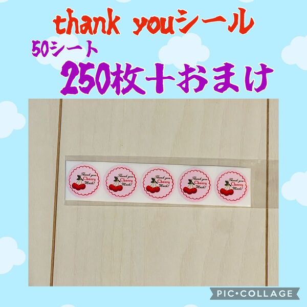 今だけの特別価格 thank youシール 250枚+おまけ