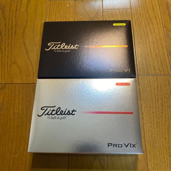 Titleist PRO V1 & PRO V1x ゴルフボール 2ダースセット 打ち比べ