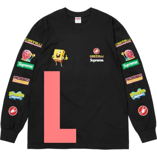 Supreme x SpongeBob Castelli Racing L/S Tee