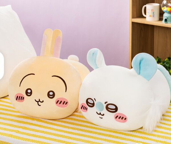 【新品】ちいかわもっちるねそべりBIGぬいぐるみ うさぎ モモンガ 2点セット