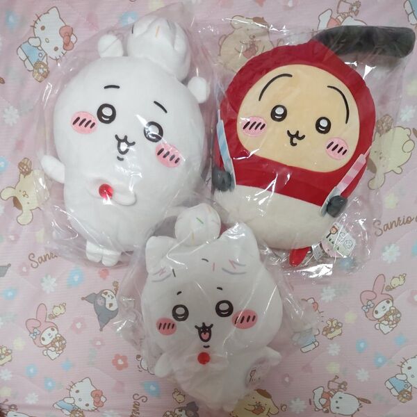 【コンプ】 ちいかわ誕生日BIGぬいぐるみ3体セット