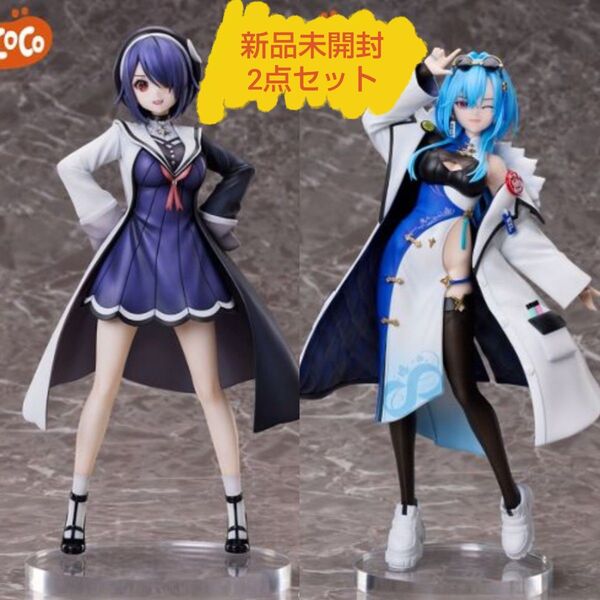 【新品未開封】あおぎり高校1/7スケールフィギュア 音霊魂子、春雨麗女2体セット(タイトー、namco2社限定)