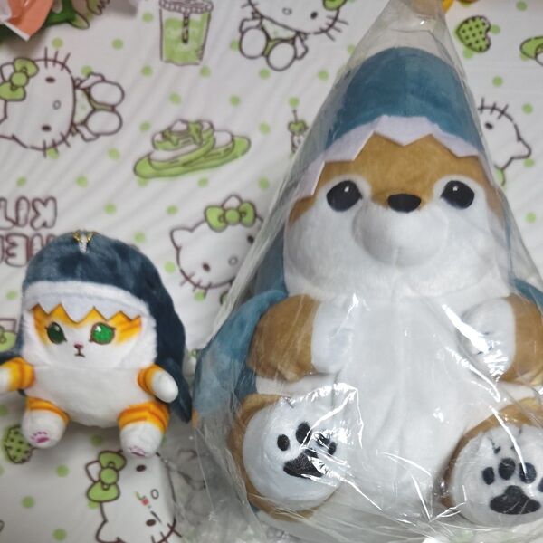 【新品】mofusand モフサンド サメにゃんBIGぬいぐるみ2+サメにゃんマスコット