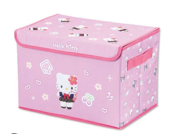 【しまむら】ハローキティフタ付き収納ボックス【新品未使用】 サンリオ