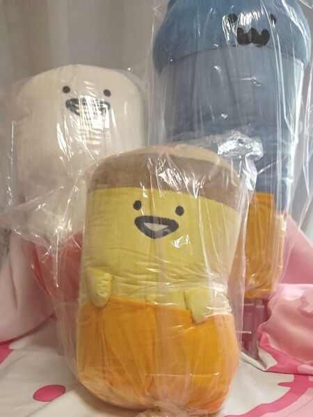 【新品】お文具といっしょ 勝負パンツぬいぐるみBIG 猫さん、お文具さん、プリンさん3点セット