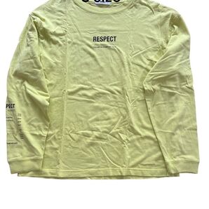 WEGO RESPECT ロンT Sサイズ イエロー
