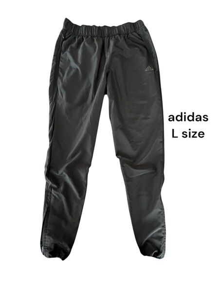adidas シャカシャカパンツ ブラック Lサイズ
