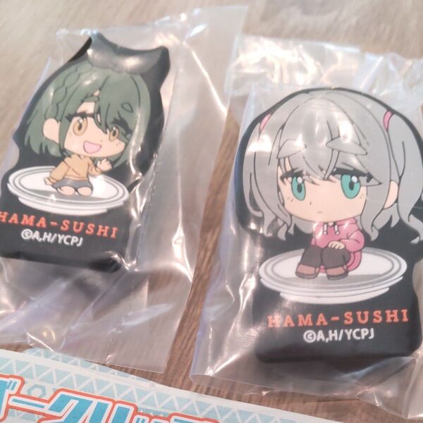 ゆるキャン△ はま寿司 ラバークリップ セット 中津川メイ 瑞浪絵真