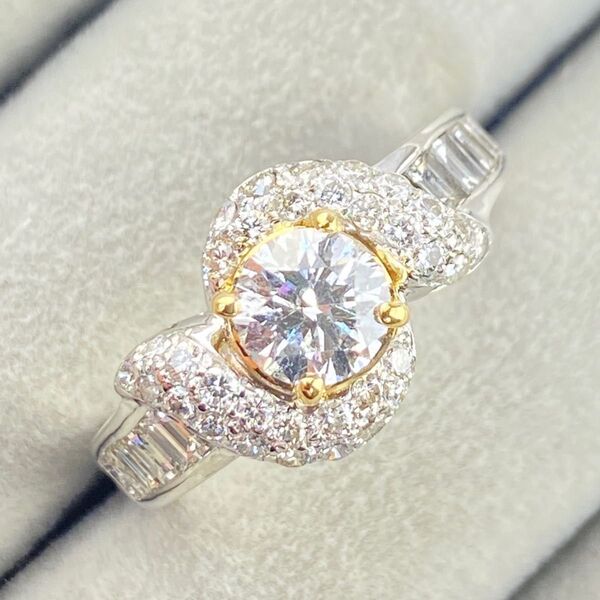 【22-44】ダイヤモンド リング D0.711ct D1.03ct