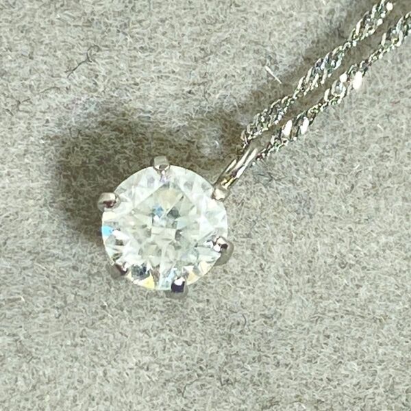 【23-1】一粒ダイヤモンド ネックレス D0.45ct