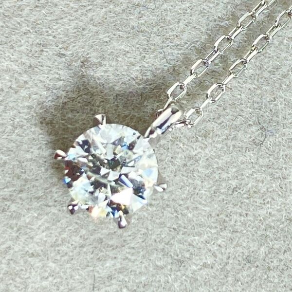 【23-15】一粒ダイヤモンド ネックレス D0.5ct