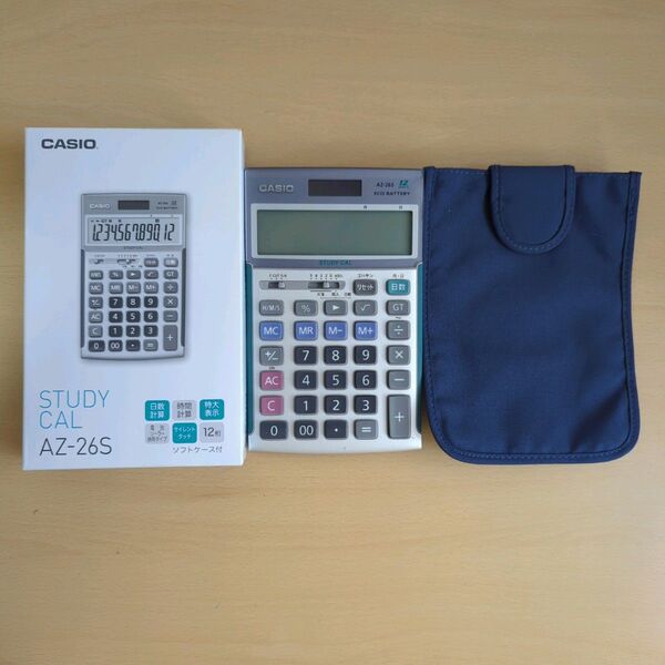 CASIO AZ-26S 学校専売電卓 収納袋付き