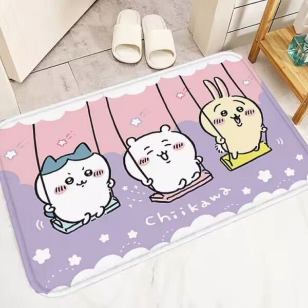 ちいかわ うさぎ ハチワレ ラグ フロアマット