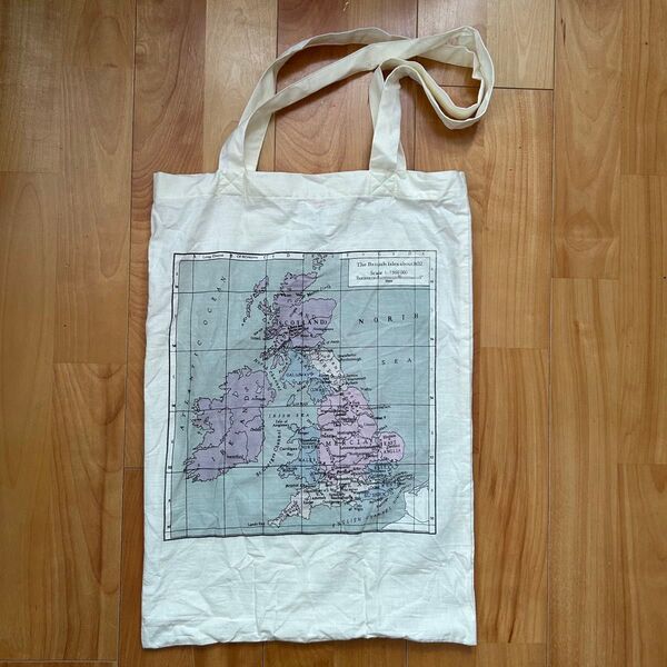 イギリス トートバッグ エコバッグ 地図柄