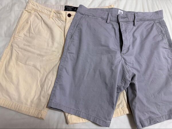 アバクロ GAP ハーフパンツ グレー イエロー②セット