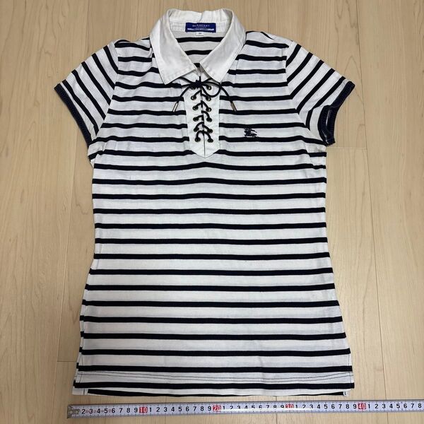 バーバリーブルーレーベル ポロシャツ ボーダー サイズ38 Burberry Blue Label