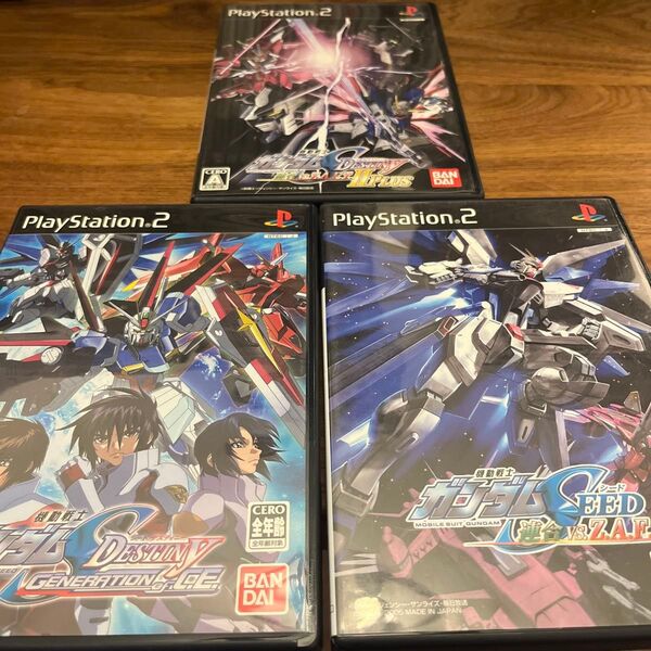PS2 機動戦士ガンダムSEED DESTINY 3作品