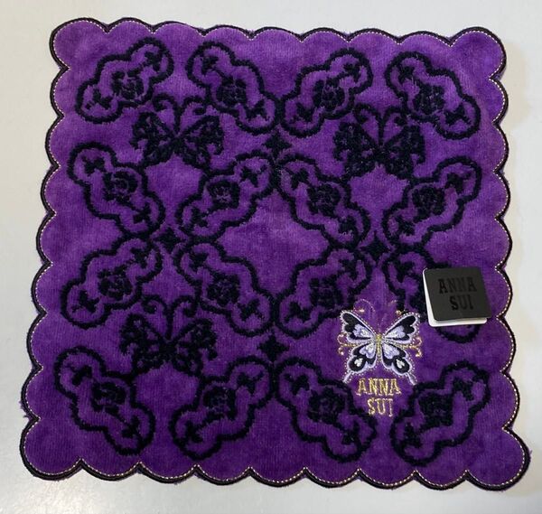 アナスイ ANNA SUI タオルハンカチ新品未使用タグ付き