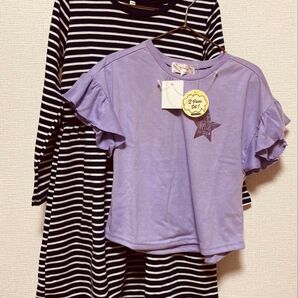 120サイズ 訳あり 色むら マザーウェイ トップスワンピースセット タグ付