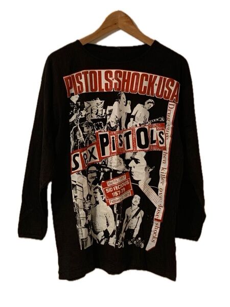 バンドTシャツ Sex Pistols ヴィンテージロンT長袖 ブラック (F)