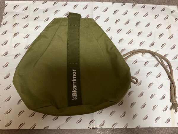 カリマー Karrimor 巾着 ポーチ オリーブ系?カーキ系?