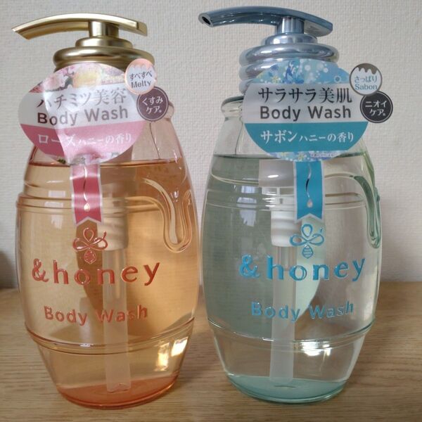 &honey 泡ボディウォッシュ ローズハニーの香り&サボンハニー