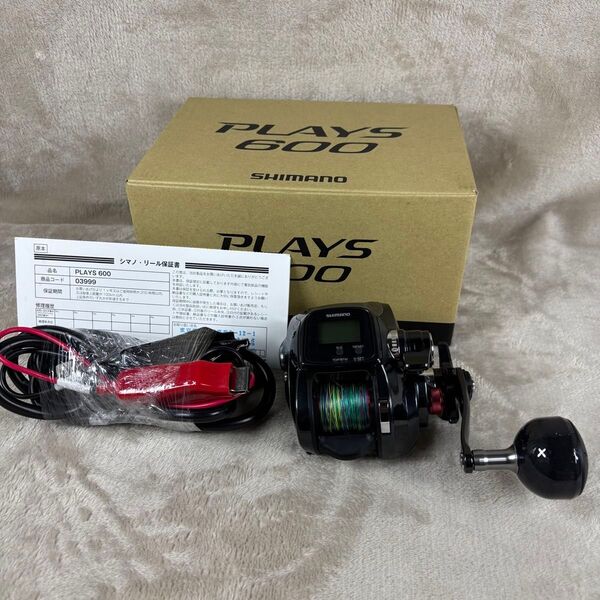 極美品 シマノ 19 プレイズ 600 SHIMANO PLAYS peライン付