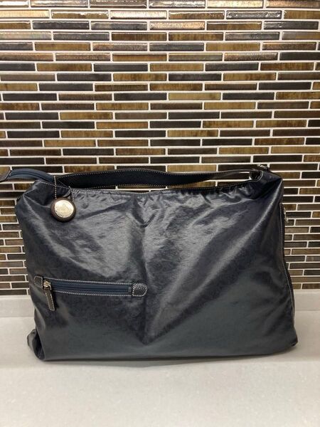 pelle borsa ペレボルサ アライブ ネイビーナイロン トートバッグ 軽量
