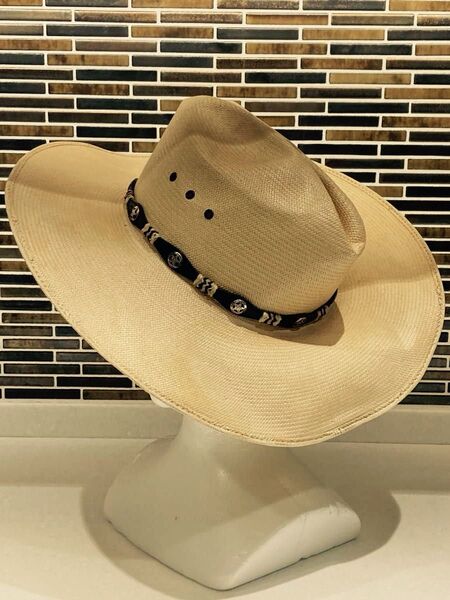 ラングラーwrangler ベージュ カウボーイハット sheepskin