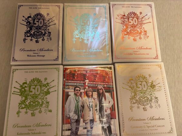 THE ALFEE 50周年記念DVD Premium Members 全6巻セット