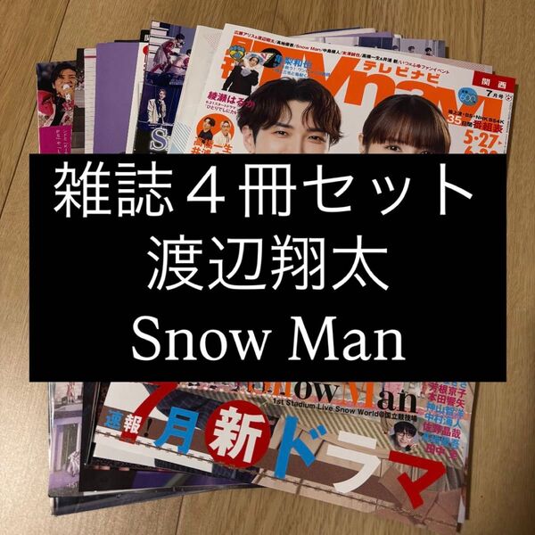 【ご購入前にコメントお願いします】 渡辺翔太 Snow Man ザテレビジョンTVガイド fan navi 切り抜き