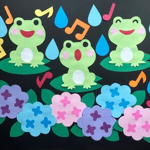 壁面飾り 梅雨 かえる
