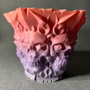 3Dプリンター鉢 植木鉢 作家鉢 アガベ パキポディウム 塊根植物 多肉植物 観葉植物 髑髏 ドクロ