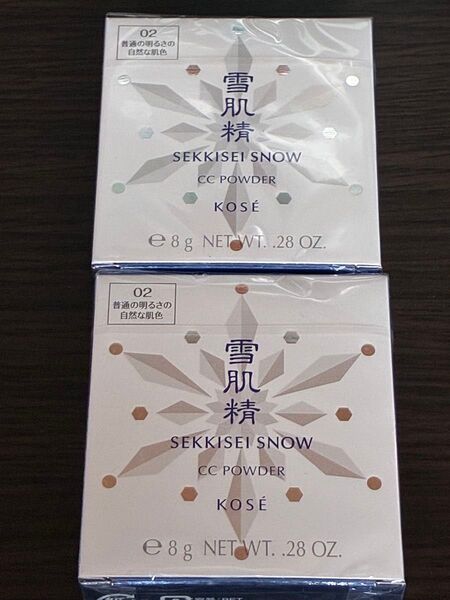 KOSE 雪肌精スノーCCパウダー02(ファンデーション・おしろい)8gレフィル×2個セット