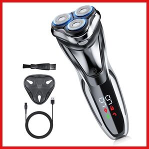 【新品】電気シェーバー 電動 深剃り刃 防水 軽量 高速強力モーター 静音 シェーバー 髭剃り 360°回転式 USB急速充電
