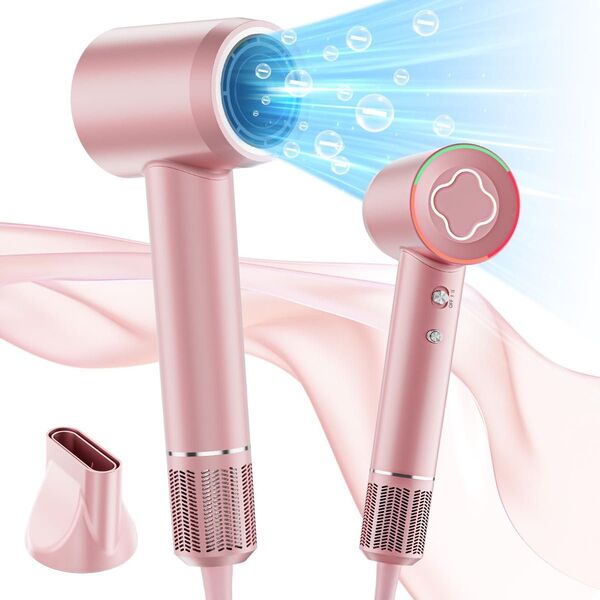 【新品未使用】ヘアドライヤー マイナスイオン ドライヤー ピンク 即購入OK 大風量 速乾 高速 高濃度マイナスイオン