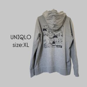 UNIQLO KAWS カウズ セサミストリート スウェットプルパーカー グレー XL