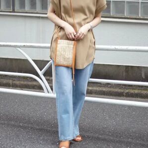 CIAOPANIC TYPY メタリックペーパー サコッシュ ブラウン