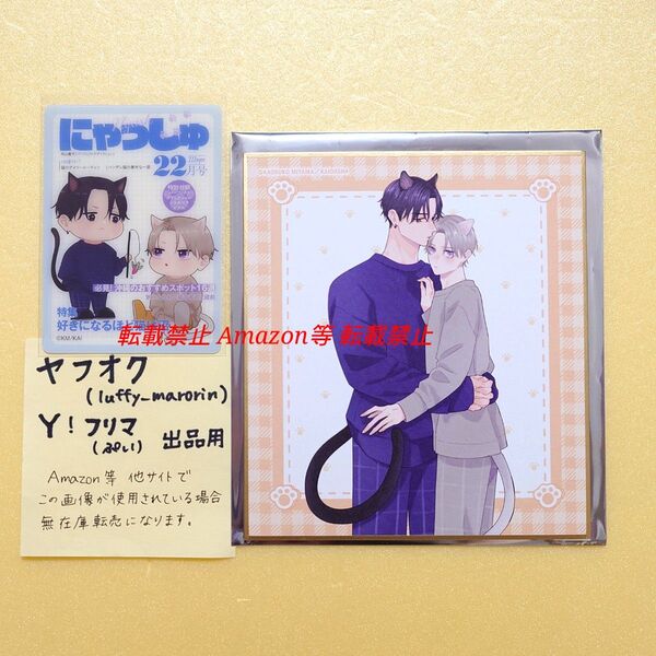 Cafe de NYASH GUSH スマイルベースカフェ 雑誌風クリアカード ミニ色紙 パーフェクトアディクション 美山薫子