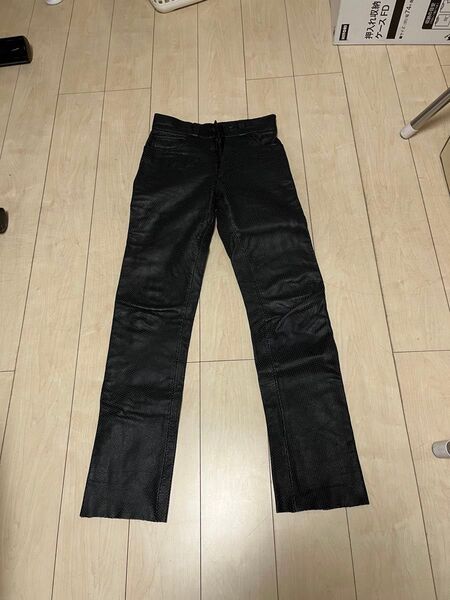 メッシュレザーパンツ サイズ28 黒