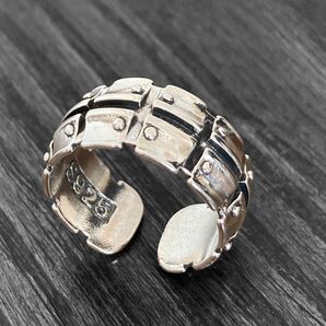 S925 刻印あり リング 指輪 立体デザイン ヴィンテージリング メキシカンリング インディアン 燻し銀 ヴィンテージシルバー