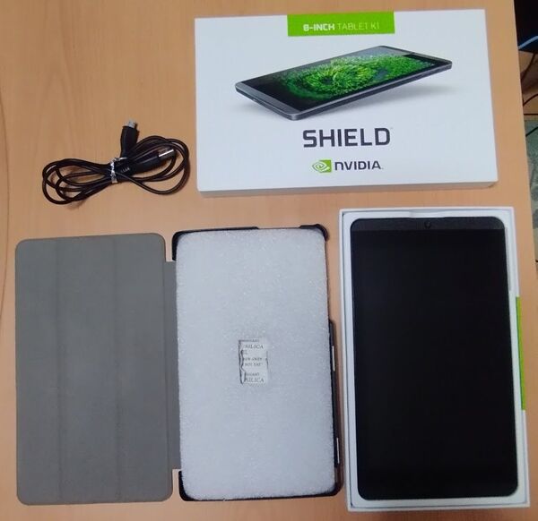 Nvidia Shield Tablet k1 折り畳みケース 保護フィルム貼付済 箱あり